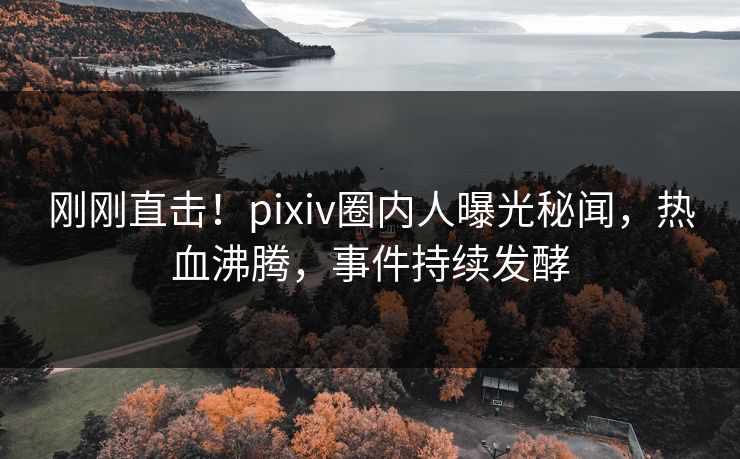 刚刚直击！pixiv圈内人曝光秘闻，热血沸腾，事件持续发酵